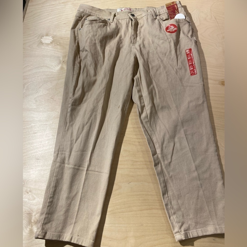 Vintage Faded Glory Classic Straight Leg Pants 20 W Petite (GC)